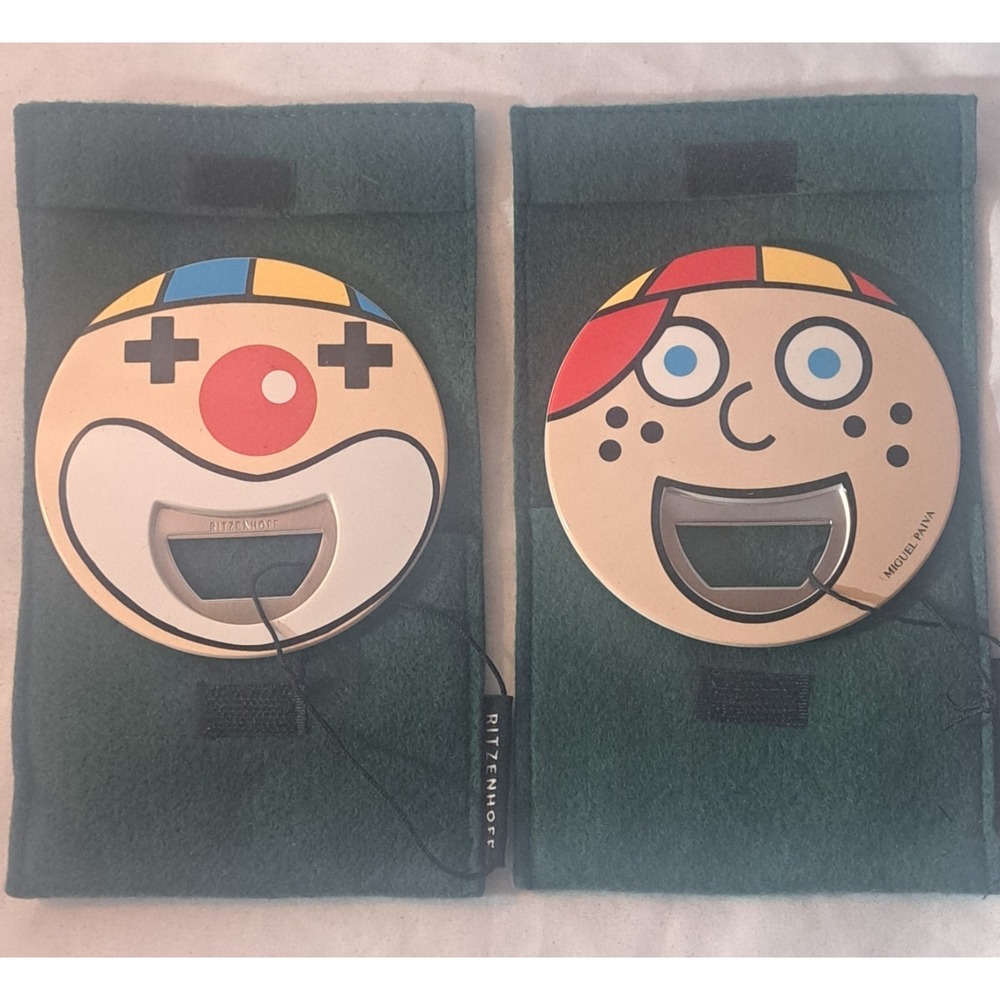NEW Ritzenhoff Germany Double Sided Bottle Opener Clown Face Design Art